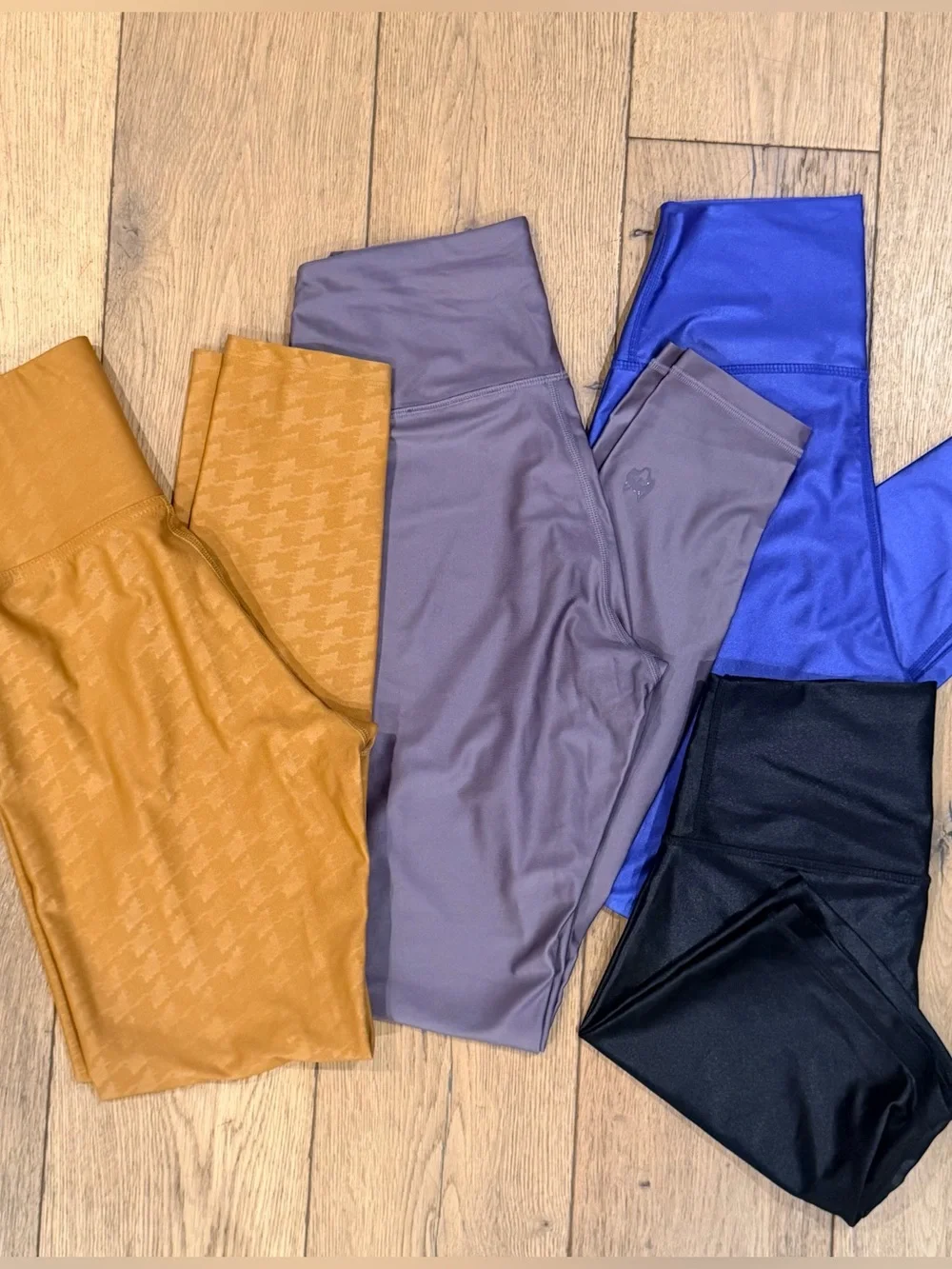 $400 4pc Carbon38 Greyson High Shine High Rise Leggings Biker Shorts Bundle - S